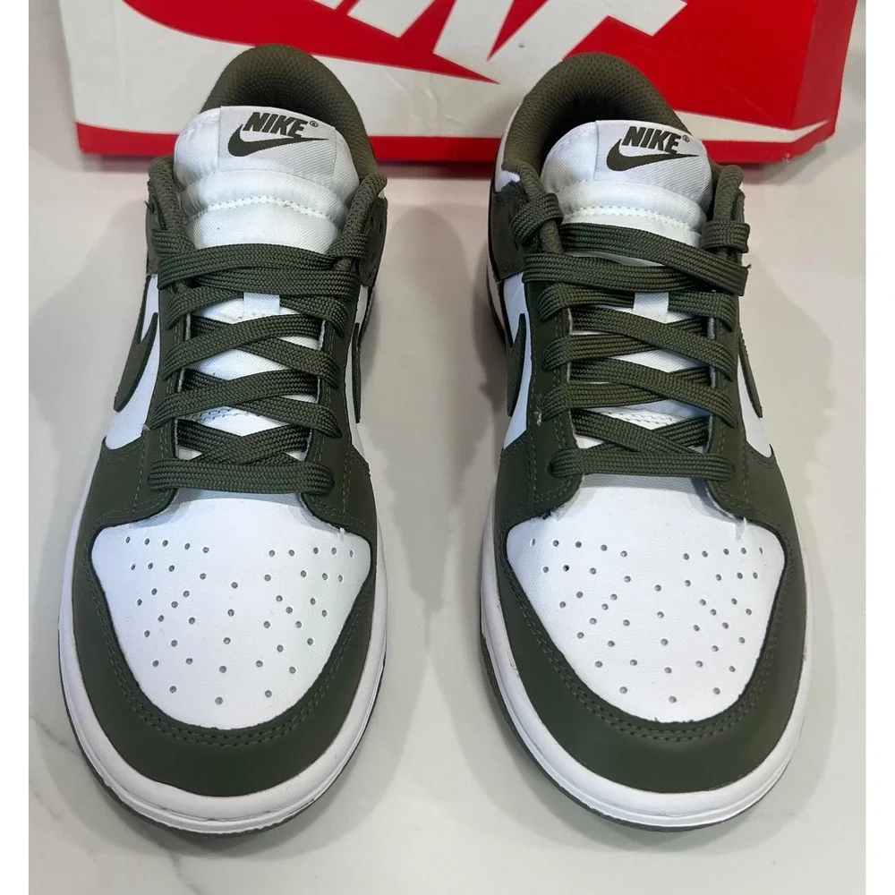 Nike Dunk Low Medium Olive White Womens 7 Mens 5.5 DD1503-120 Sneakers